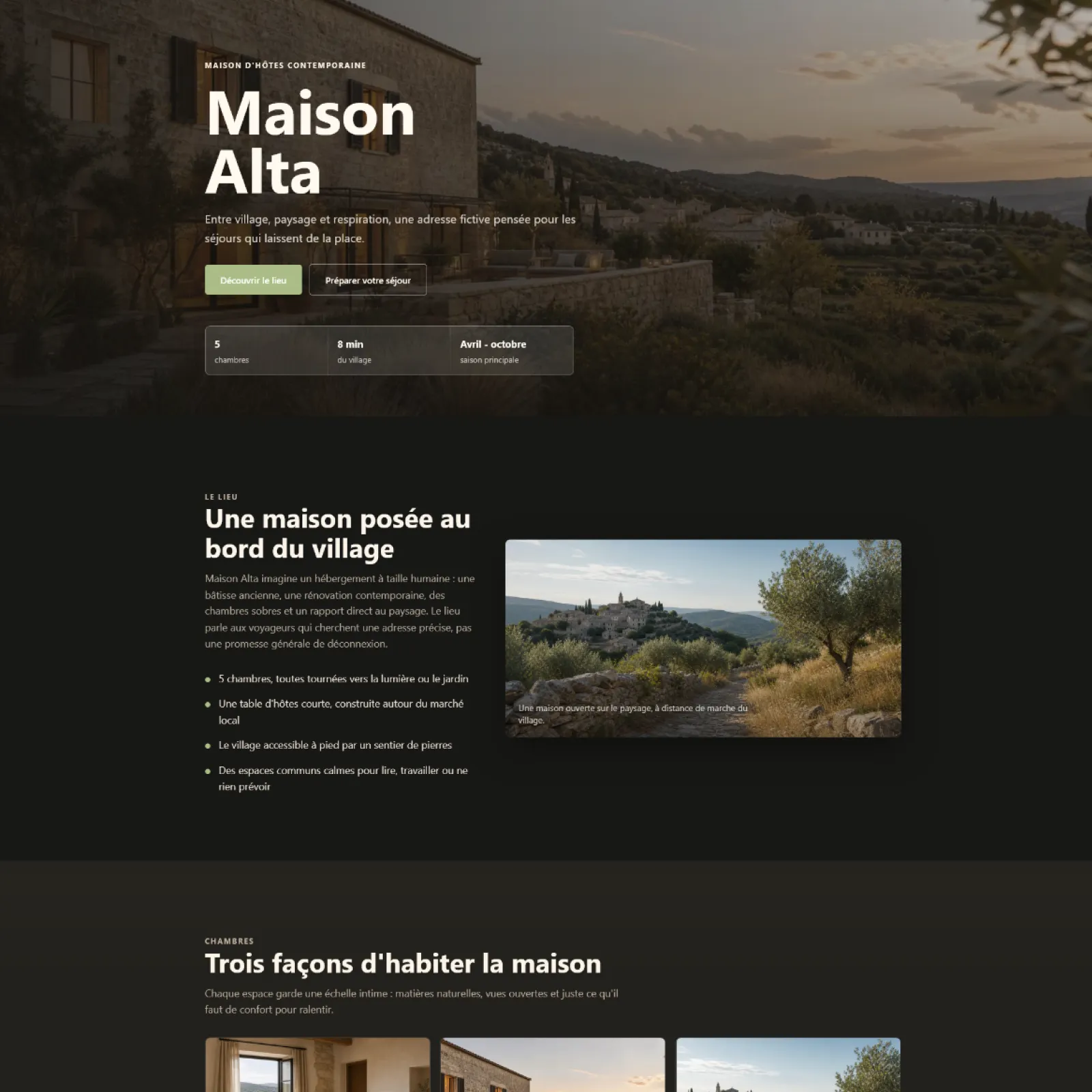 Aperçu de l'expérience Astro Maison Alta avec storytelling, UX et direction artistique